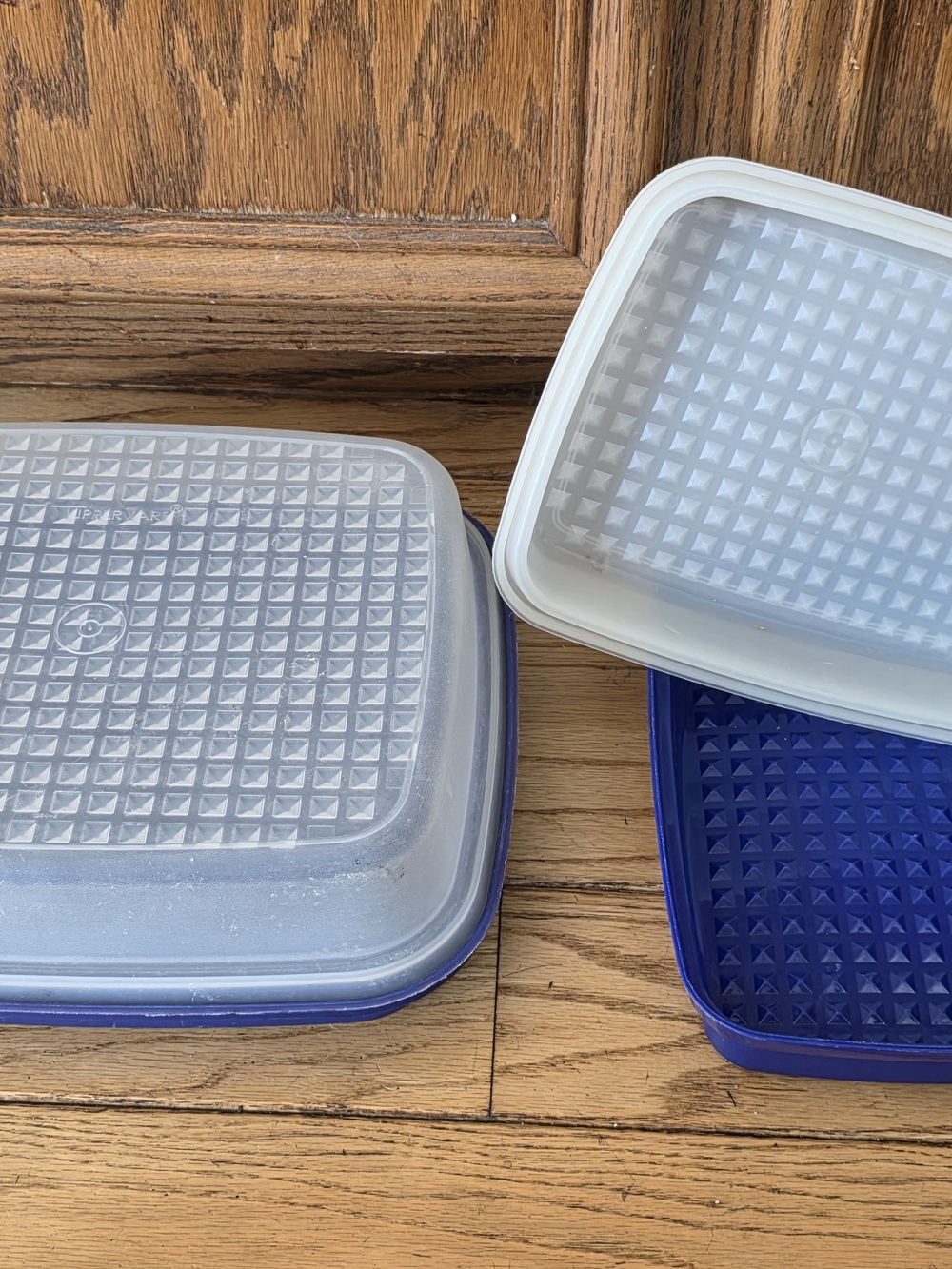 Vintage Tupperware Season Serve Meat Marinade Container (lot of 2)